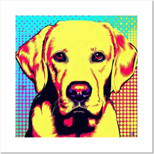 Golden Labrador Pop Art Posters and Art